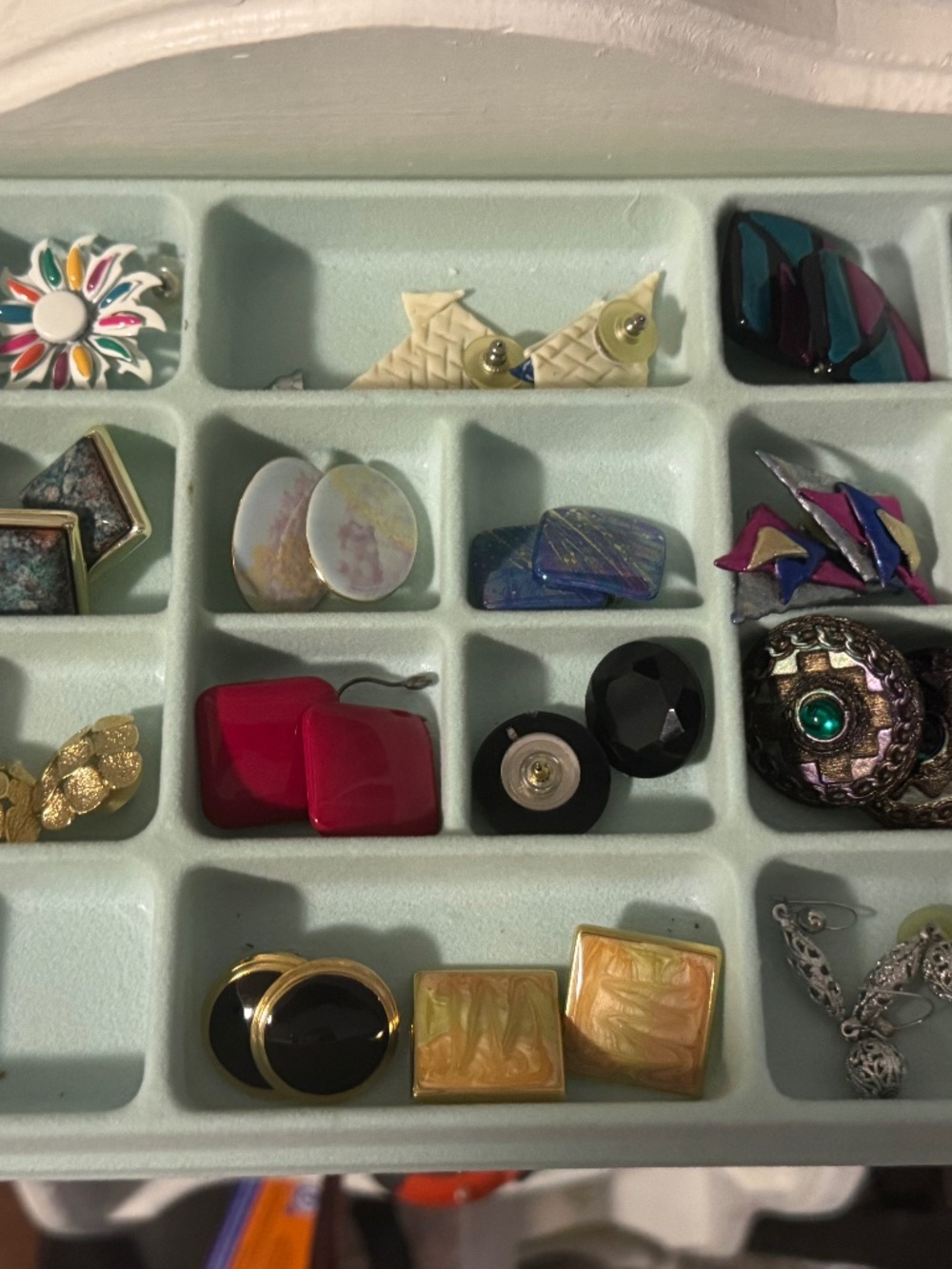 Lot of Retro style Vintage Earrings